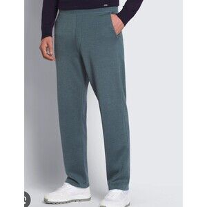 Brioni Men’s Knit Sweatpants Size 58 Blue Green Drawstring Made in Italy